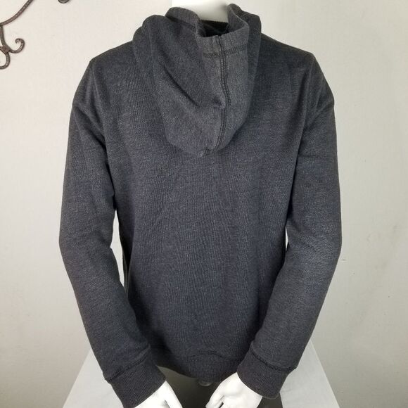 Old Navy Zipper Front Drawstring‎ Hooded Gray Jacket Size M - Picture 3 of 9